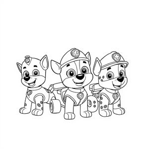 Libro para Colorear Patrulla de Cachorros