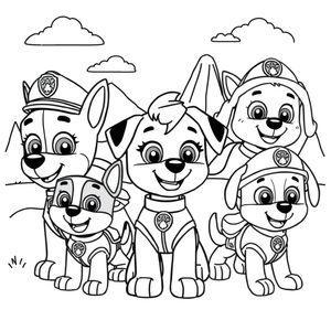 Libro para Colorear de Patrulla de Cachorros