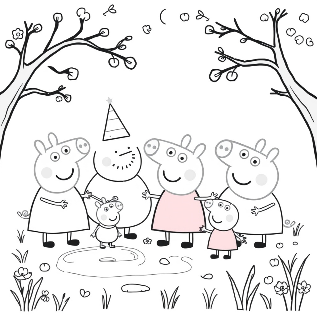 Libro para colorear de Peppa Pig