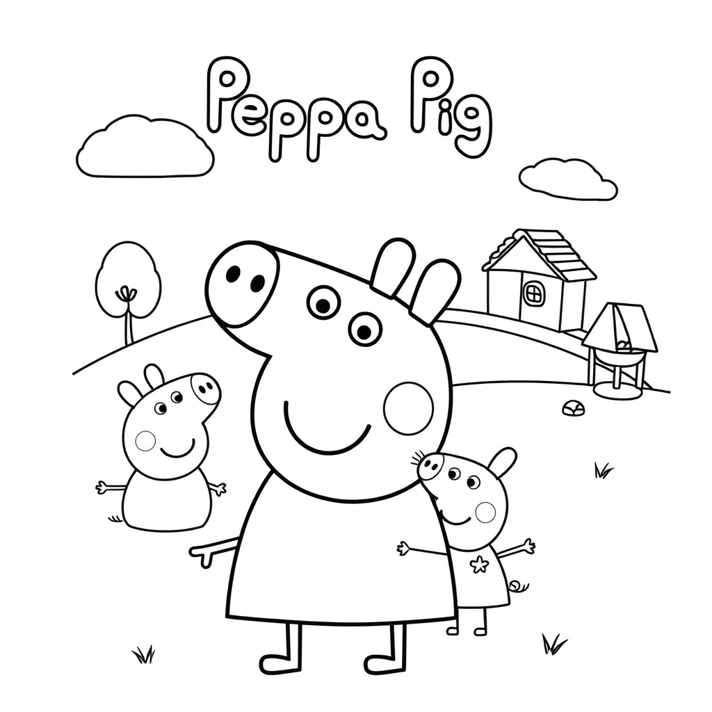 Libro para Colorear Peppa Pig: Aventuras