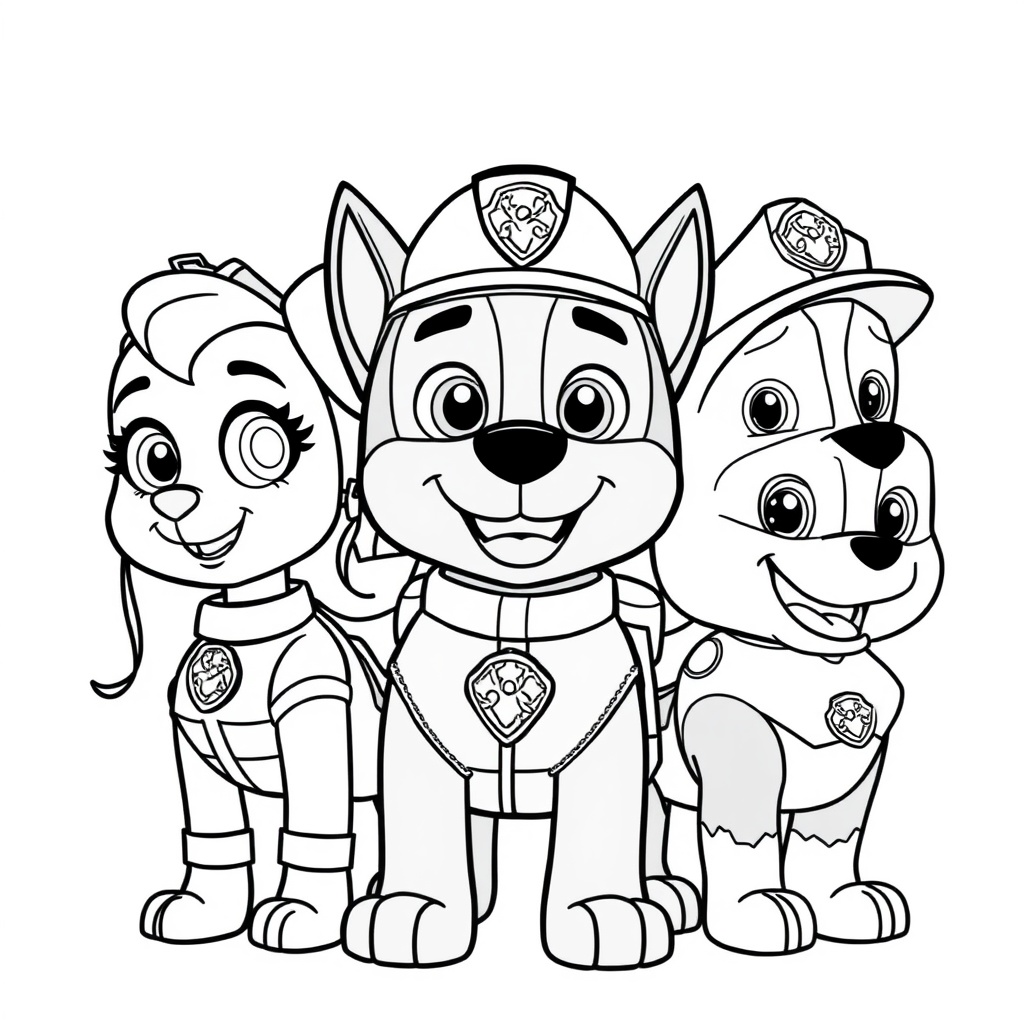 Libro para Colorear de La Patrulla Canina