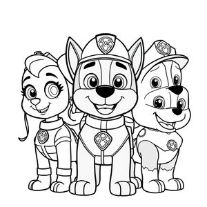 Libro para Colorear de La Patrulla Canina