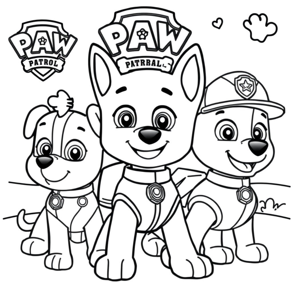Libro para colorear: Patrulla Canina