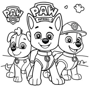 Libro para colorear: Patrulla Canina