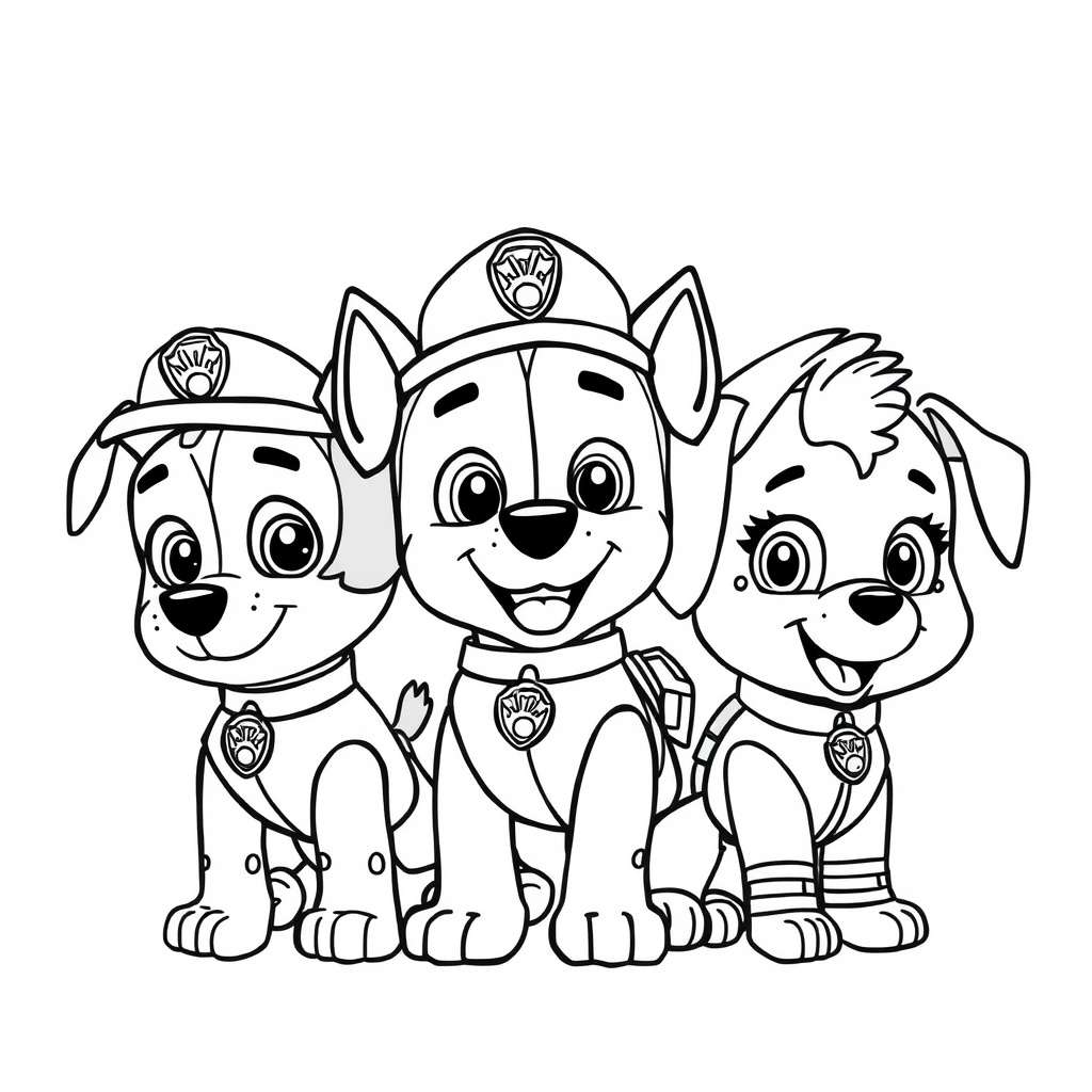 Libro para colorear de PAW Patrol