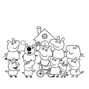 Libro para Colorear Peppa Pig