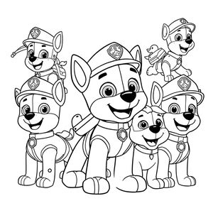 Libro para Colorear de Patrulla de Cachorros