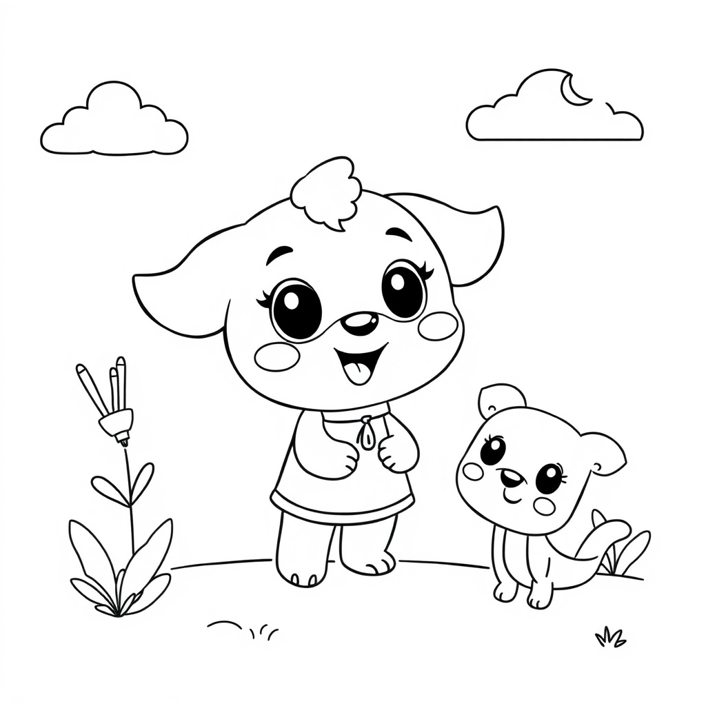 Libro de Colorear Bluey