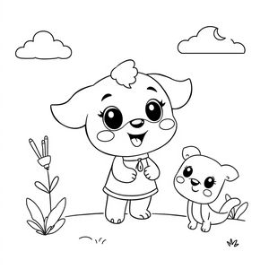 Libro de Colorear Bluey