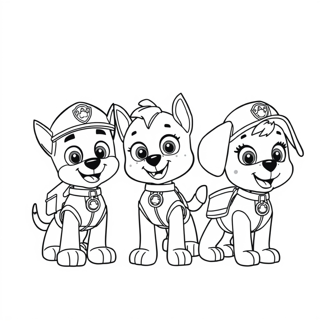 Libro para Colorear: Patrulla Canina