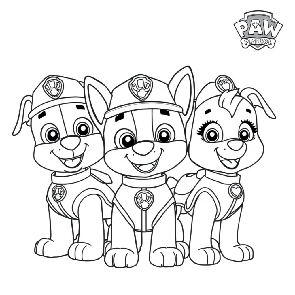 Libro para Colorear: Patrulla de Cachorros