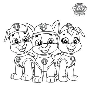 Kolorowanka: Psi Patrol