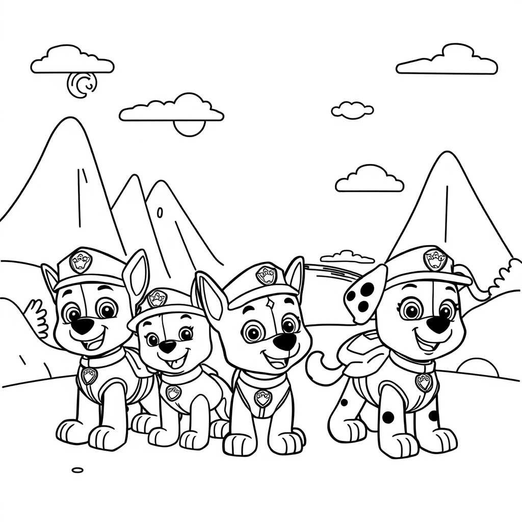 Libro para Colorear: Patrulla Canina en Misión