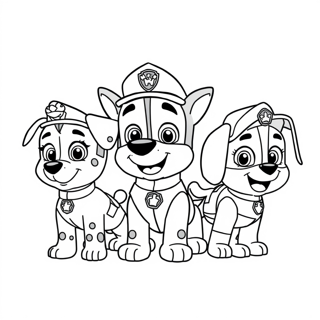 Kolorowanka Psi Patrol