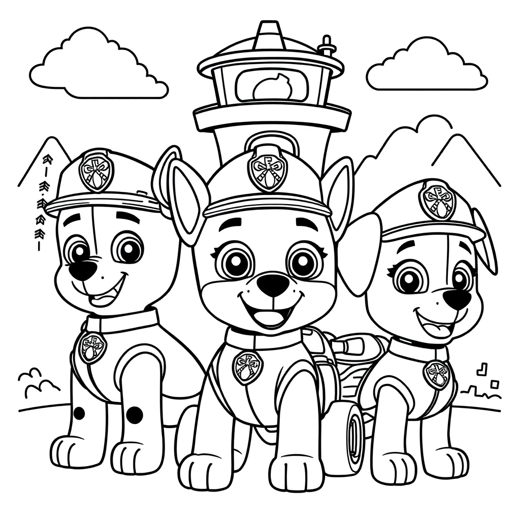 Psi Patrol: Kolorowanka