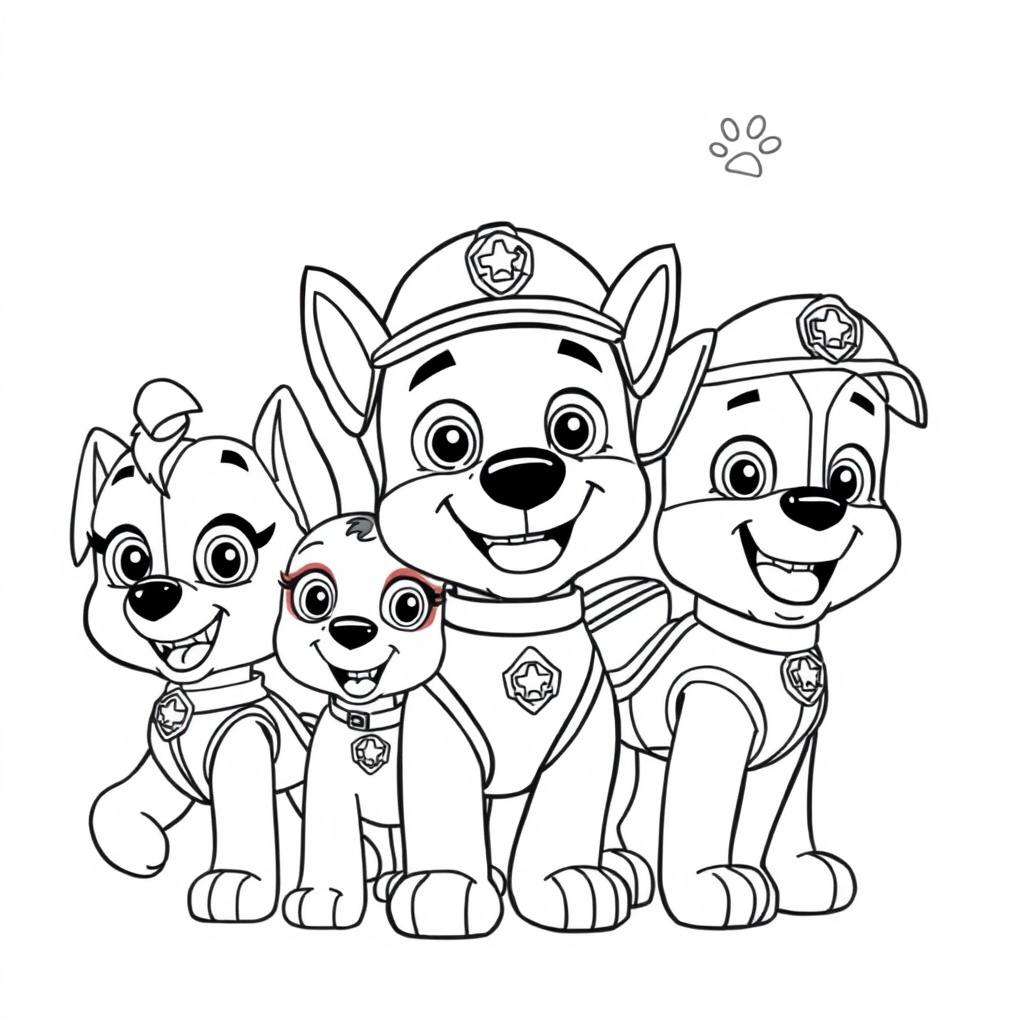 Libro para Colorear: Patrulla Canina