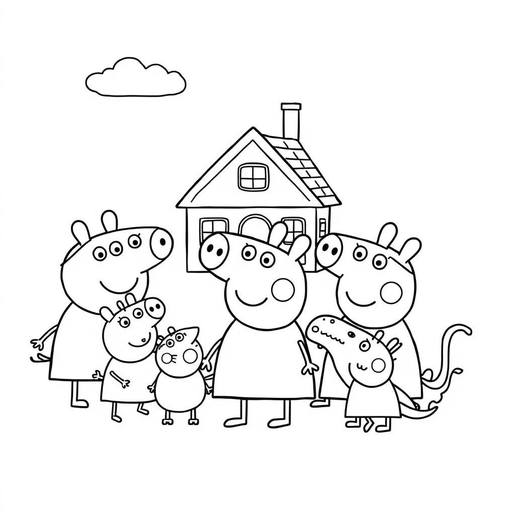 Libro para Colorear de Peppa Pig