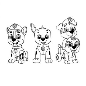 Kolorowanka z Psiego Patrolu