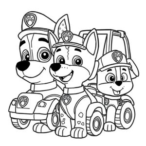 Patrulla Canina - Libro de Colorear de Aventuras