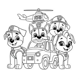 Patrulla Canina - Libro para Colorear de Acción