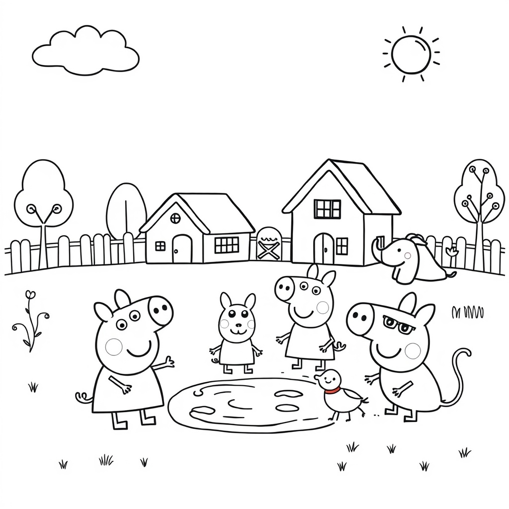 Kolorowanka Peppa Pig