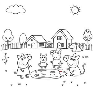 Libro para Colorear de Peppa Pig