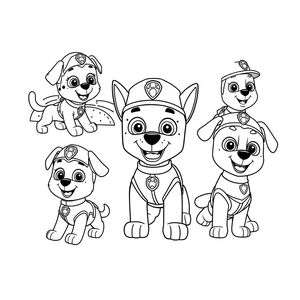 Libro para Colorear de Aventura de la Patrulla Canina