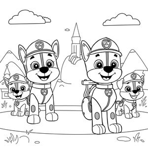 Libro de Colorear Patrulla Canina