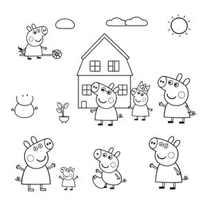 Libro para colorear de Peppa Pig