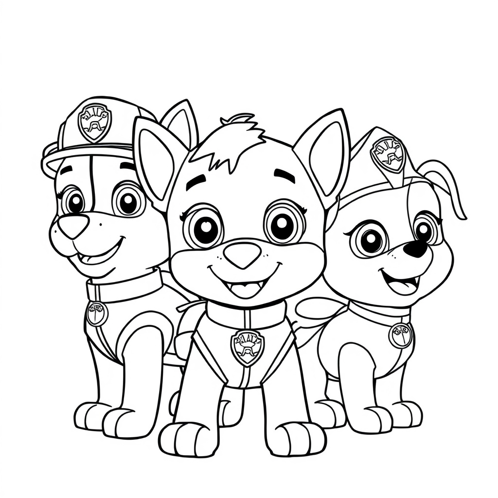 Libro para Colorear: La Patrulla Canina