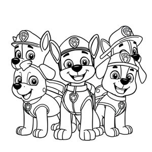 Libro para colorear de la Patrulla Canina