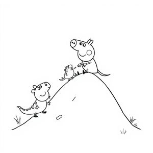 Libro de colorear de aventuras de Peppa Pig