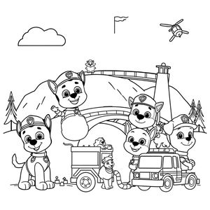 Libro de Colorear Patrulla Canina