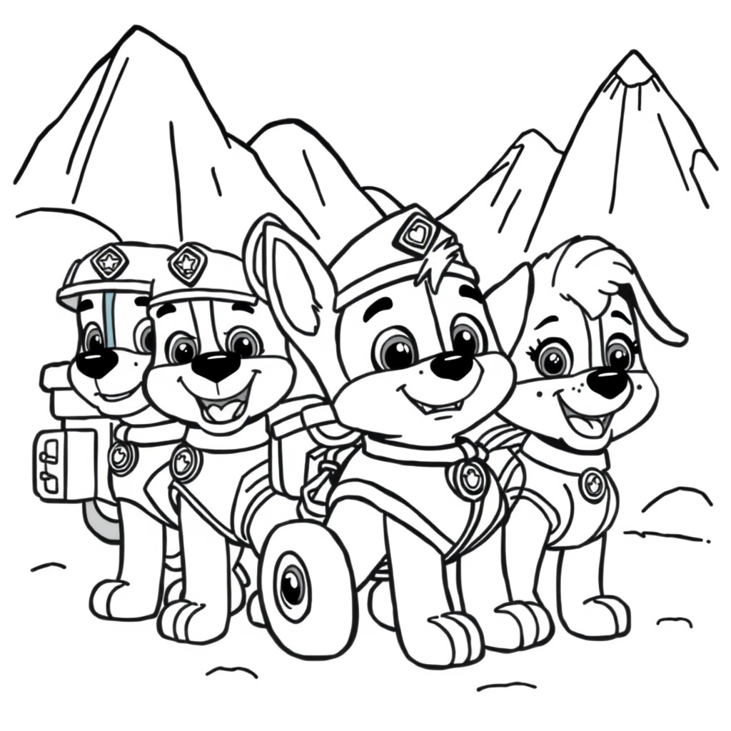 Libro para Colorear de PAW Patrol