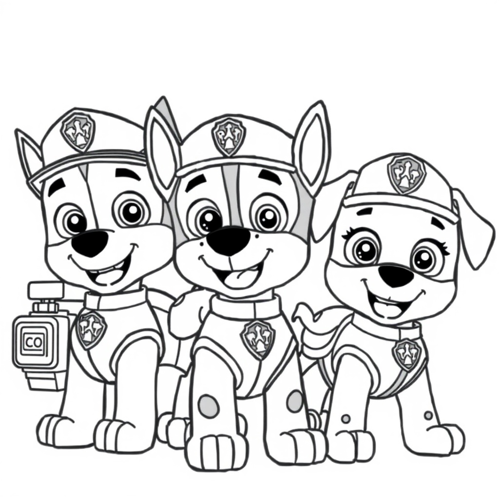 Libro de Colorear Patrulla Canina