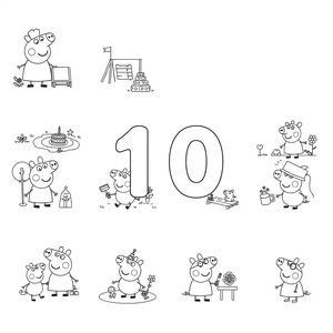 Libro para Colorear de Peppa Pig