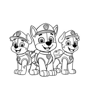Libro para colorear de la Patrulla Canina