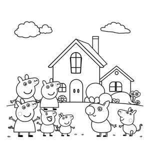 Libro para colorear de Peppa Pig