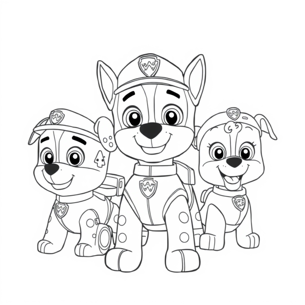 Libro para Colorear Patrulla Canina