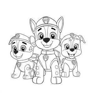 Libro para Colorear Patrulla Canina