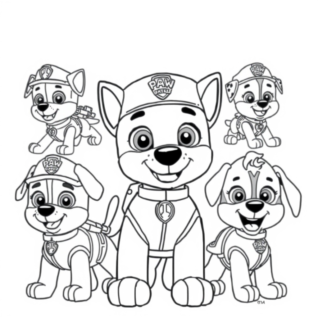 Libro de Colorear La Patrulla Canina