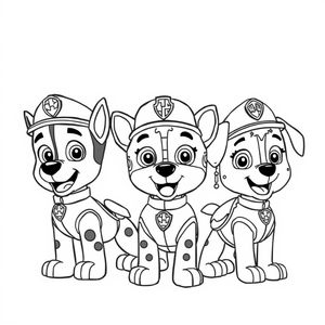 Paw Patrol: Páginas para Colorear de Aventura