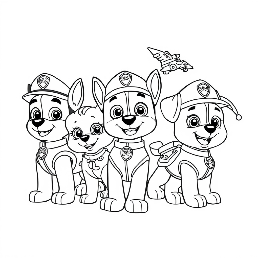 Libro para Colorear Patrulla Canina