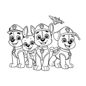 Libro para Colorear Patrulla Canina