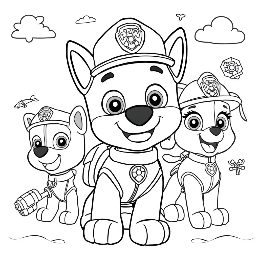 Libro para Colorear de la Patrulla Canina