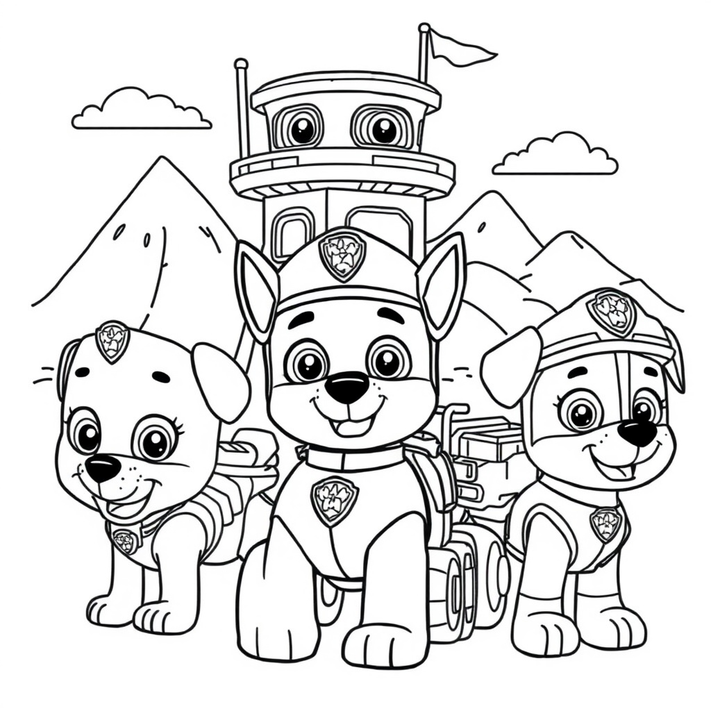 Kolorowanka Psi Patrol