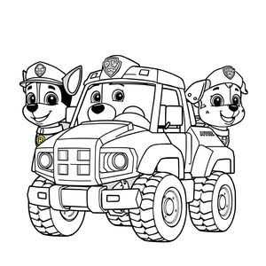 Libro para Colorear: Cachorros de Patrulla Canina