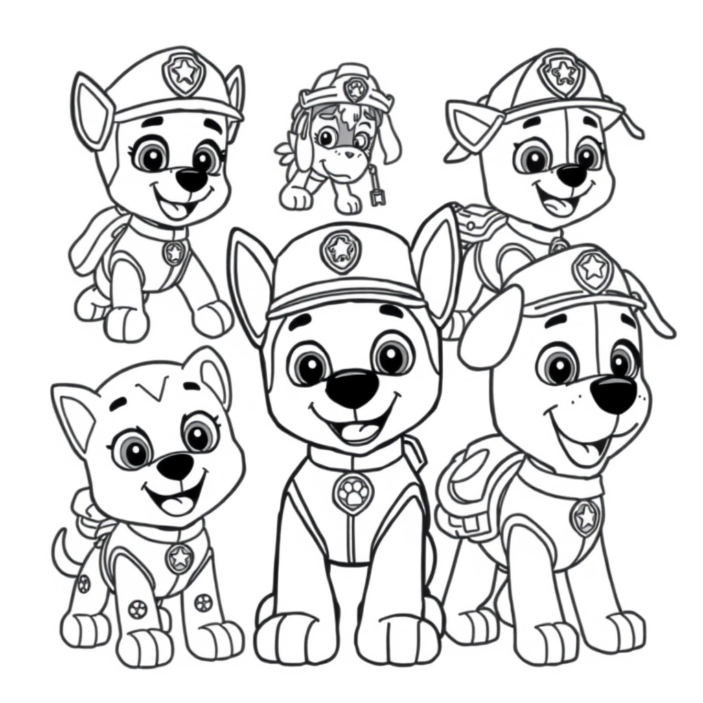 Libro para Colorear de la Patrulla Canina