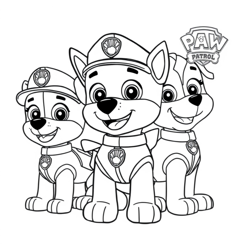 Libro para Colorear: Patrulla Canina