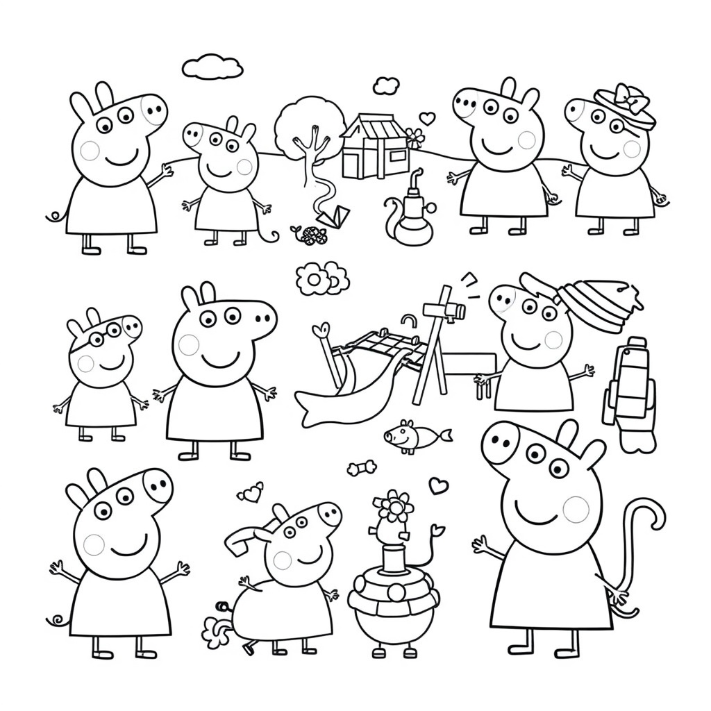 Libro para Colorear de Peppa Pig